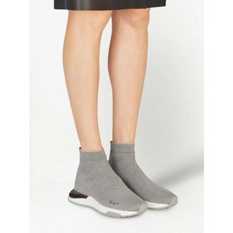 Ferragamo Ladies Grey Sneakers, US Size 7.5
