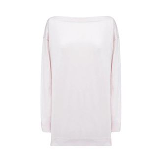 Alpha Studio Boot Shirt - Dames - Ronde hals truien - Wit - M - Truien & Vesten