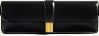 Khaite Blake Box Leather Clutch Bag
