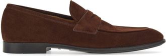 Ferragamo penny-slot leather loafers - men - CALFSKIN/CALFSKIN/Goat Skin/Rubber - 6.5EEE - Brown
