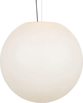 QAZQA Moderno Lámpara colgante moderna para exterior blanca 77 cm IP65 - Nura Plástico Esfera Adecuado para led Max. 1 x 23 Watt - Qazqa