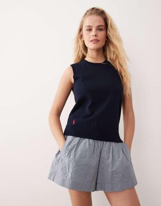 Polo Ralph Lauren Canotta in felpa blu navy