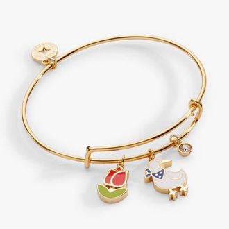 Alex and Ani Garden Party Multi Charm Bangle in Gold at Nordstrom