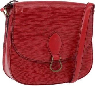 Louis Vuitton Pre-owned Epi Saint Cloud Shoulder Bag - Dames - Vintage Schoudertas - Rood - ONE Size - Leer - Vintage