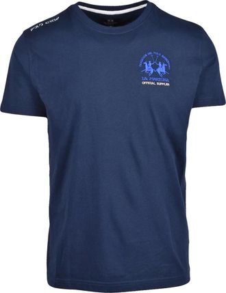 La Martina Tops, Heren, Blauw, M, Katoen, T-shirts