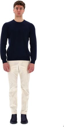 Barba Fine Wool-Cashmere Crewneck Sweater