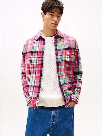 Tommy Hilfiger Oversized Fit Brushed Flannel Overshirt