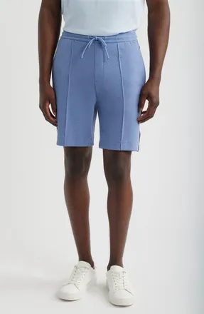 BOSS Pintuck Textured Shorts in Light/pastel Blue at Nordstrom, Size Xx-Large
