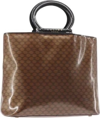 Celine Pre-owned Handbags, female, Brown, Size: ONE SIZE Pre-owned Vintage Canvas Handbag