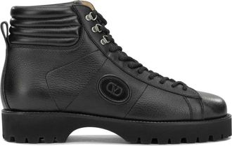 Valentino Garavani Lord Chunky Boots - Heren - Veterlaarzen - Zwart - 44 EU - Leer - Schoenen