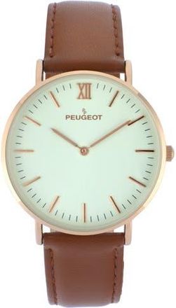 Peugeot Vintage Ultra Slim Minimalist Dial Watch - 40MM in Gold at Nordstrom