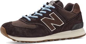 New Balance Classics WL574V2 Womens Running Shoes 10% Darker Grey Matter/10% Darker Sea Salt : 6.5 B - Medium, Suede/Textile
