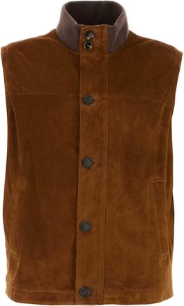Brioni Brown Suede Jacket