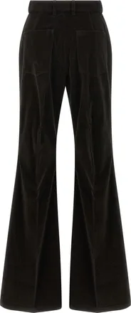 Ferragamo Womens Brown Cotton Flared Pants
