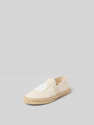 Kenzo Espadrilles mit Label-Detail in Ecru, Gr&ouml;&szlig;e 37