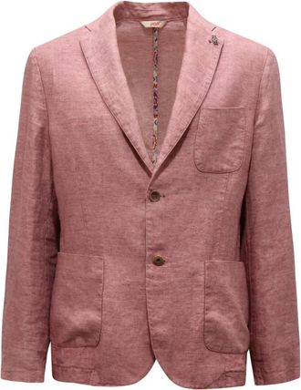 Bob Slight 451 Linnen Jas - Heren - Blazers - Rood - S - Linnen - Jassen