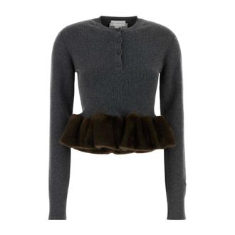 Stella McCartney Donna, Maglie, Grigio, L, new