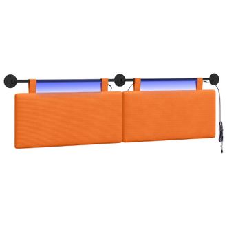 vidaXL Cabecero Colgante Naranja Tela De Pana Vidaxl