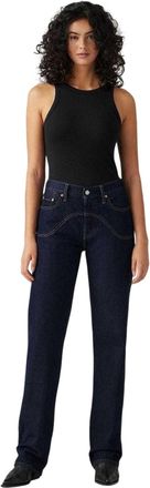 Levi's Damesjeans uit de jaren 90 met 5 zakken (Donkerblauw)