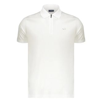 Paul & Shark Paul & Shark, Polo Shirts, male, White, Size: 3XL Short Sleeve Cotton Polo