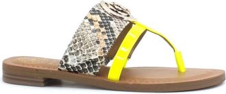 Guess Flip Flop - Dames - Slippers - Beige - 35 EU - Leer - Schoenen