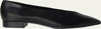 Loro Piana Calf Leather Ballerina Flats