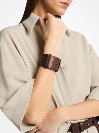 Michael Kors Leather Cuff