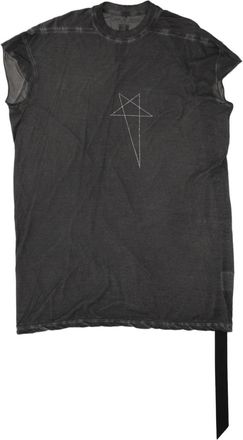 Rick Owens Washed Black Rick S Jumbo Oversized Cotton T-Shirt