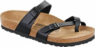 Birkenstock Womens Mayari Thong Slide Sandals In Black
