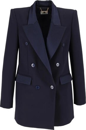 Elisabetta Franchi Chaqueta - Jackets - Mujer - Azul - S