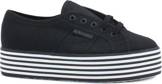 Superga 2790 Platform Sneaker - Dames - Sneakers - Zwart - 36 EU - Schoenen