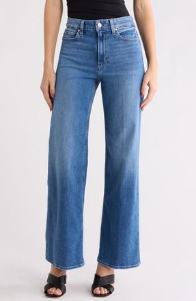 Paige Anessa High Waist Wide Leg Jeans in Freeride at Nordstrom, Size 23
