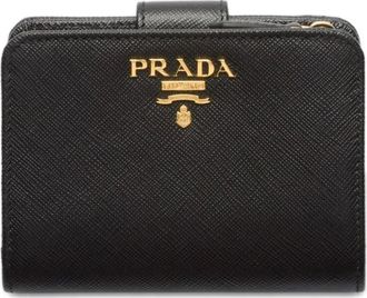 Prada Portafoglio piccolo in pelle Saffiano - Nero