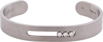 Messika Move Titanium Diamond Bracelet, Size M