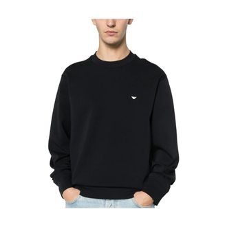 Emporio Armani Hoodies & sweatvesten, Heren, Blauw, XL, Sweatshirts