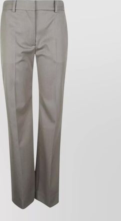 Victoria Beckham tailored straight leg trousers belt loops pockets