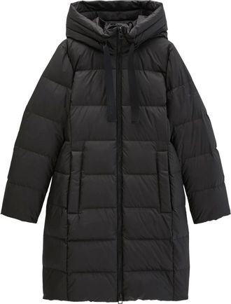 Marc O'Polo Regular Fit Donsjas met Labelprint - Dames - Mantels - Zwart - Maat: M Fleece
