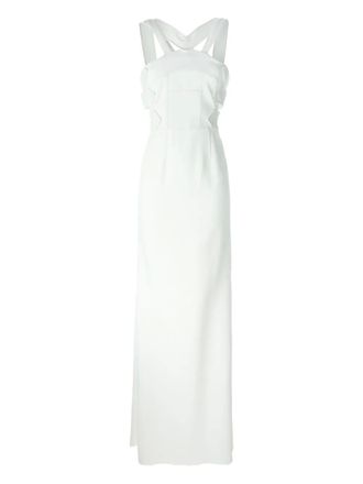 Roland Mouret halterneck dress - White