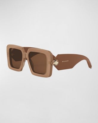 Bulgari Serpenti Geometric Sunglasses