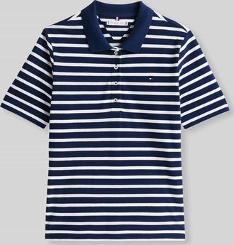 Tommy Hilfiger Regular Fit Poloshirts aus Baumwoll-Mix in Marine, Gr&ouml;&szlig;e XL