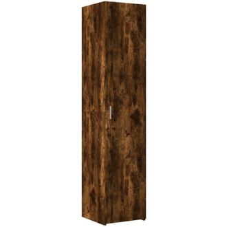 vidaXL Highboard Smoked Oak 40x42.5x185 cm Engineered Wood Vidaxl