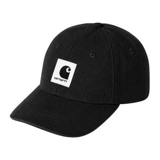 Carhartt Work in Progress Canvas Cap - unisex - Petten - Zwart - ONE Size - Katoen - Accessoires