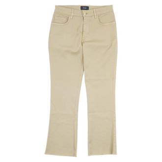 Fay Cropped Broeken - Dames - Vrijetijds broeken - Beige - W27 - Broeken