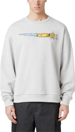 Iceberg Garfield Sweatshirt - Heren - Sweatshirts - Grijs - 2XL - Katoen - Hoodies & sweatvesten