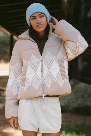 Varley Belinda Knit Puffer Jacket