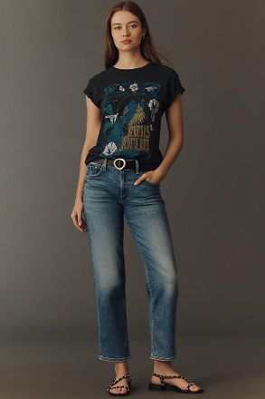 Mother Newbie Ankle Mid-Rise Relaxed Straight-Leg Jeans