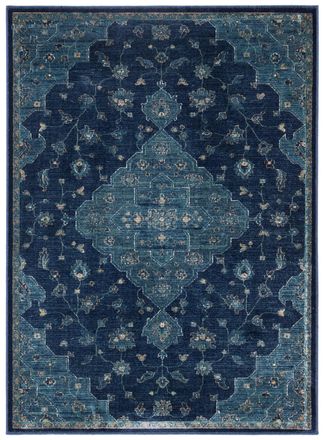 Safavieh Alfombra viscosa blu scuro/blu 99 x 140 cm