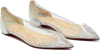 Christian Louboutin Ballerine Degrassita con decorazione - Bianco