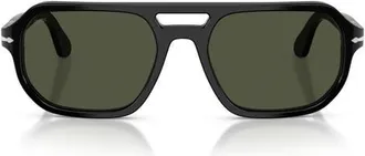 Persol 59mm Guido Pillow Sunglasses in Black/green at Nordstrom