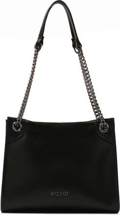 Kazar Schoudertas met schuifketting - Dames - Schoudertassen - Zwart - ONE Size - Tassen